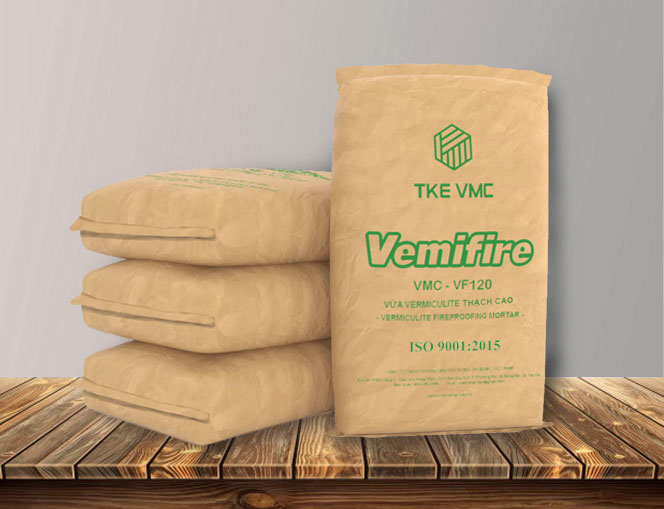 VỮA CHỐNG CHÁY VERMICULITE THẠCH CAO VMC-VF120