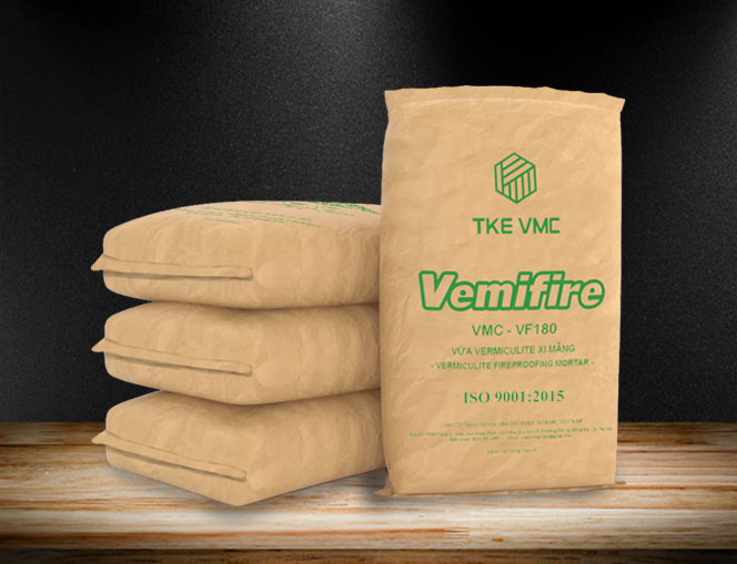 VỮA CHỐNG CHÁY VERMICULITE XI MĂNG VMC-VF180